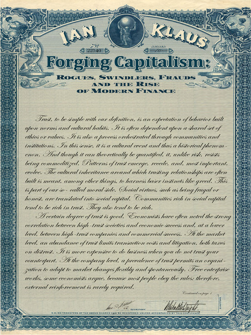 Title details for Forging Capitalism by Ian Klaus - Available
